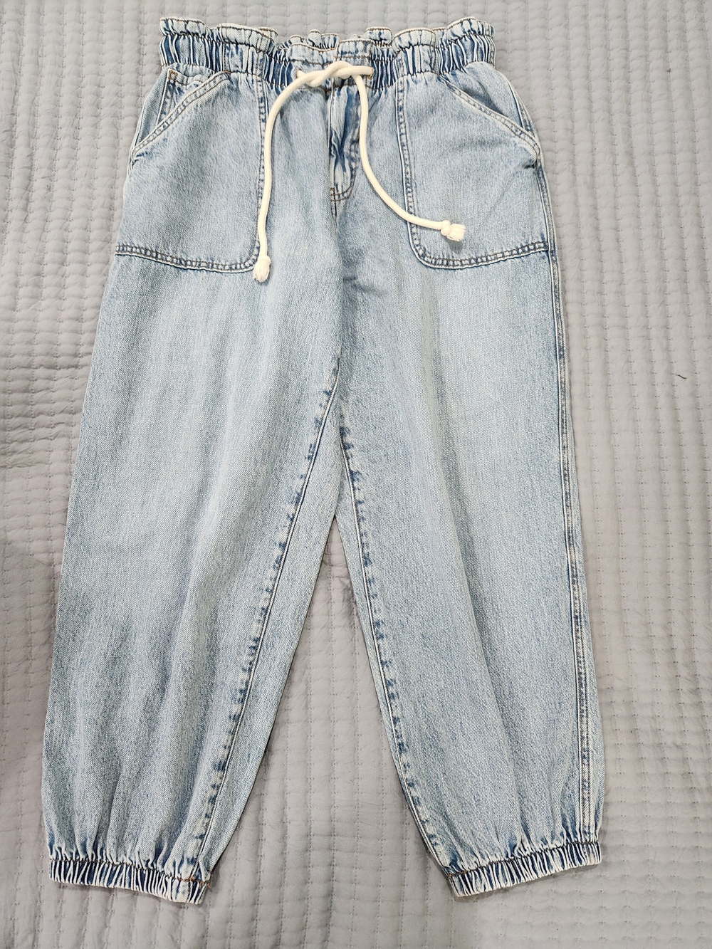 Maurices Light Blue Boyfriend Jogger Jeans